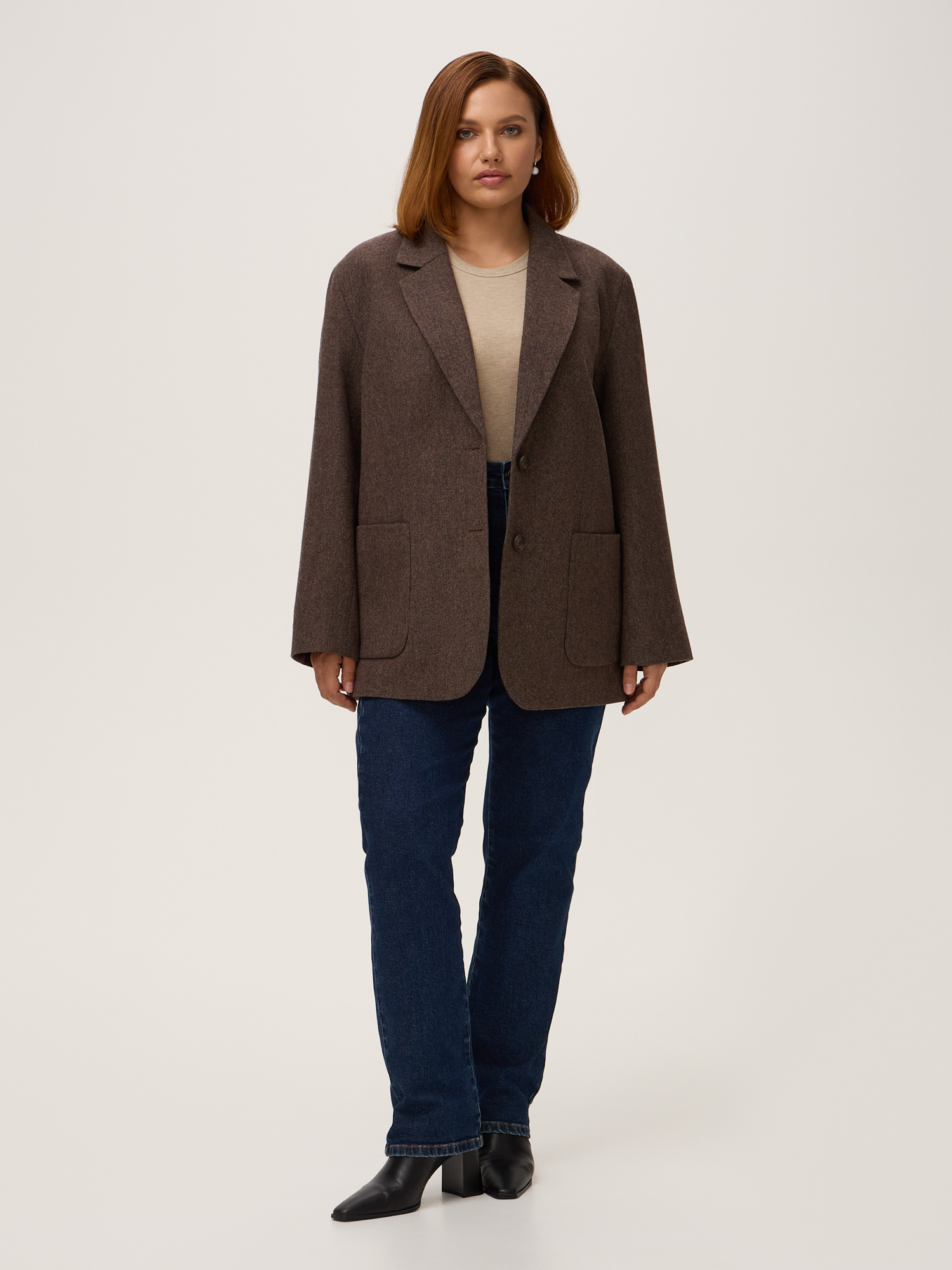 Труакар из плотной шерстяной ткани 4XL56 12999₽