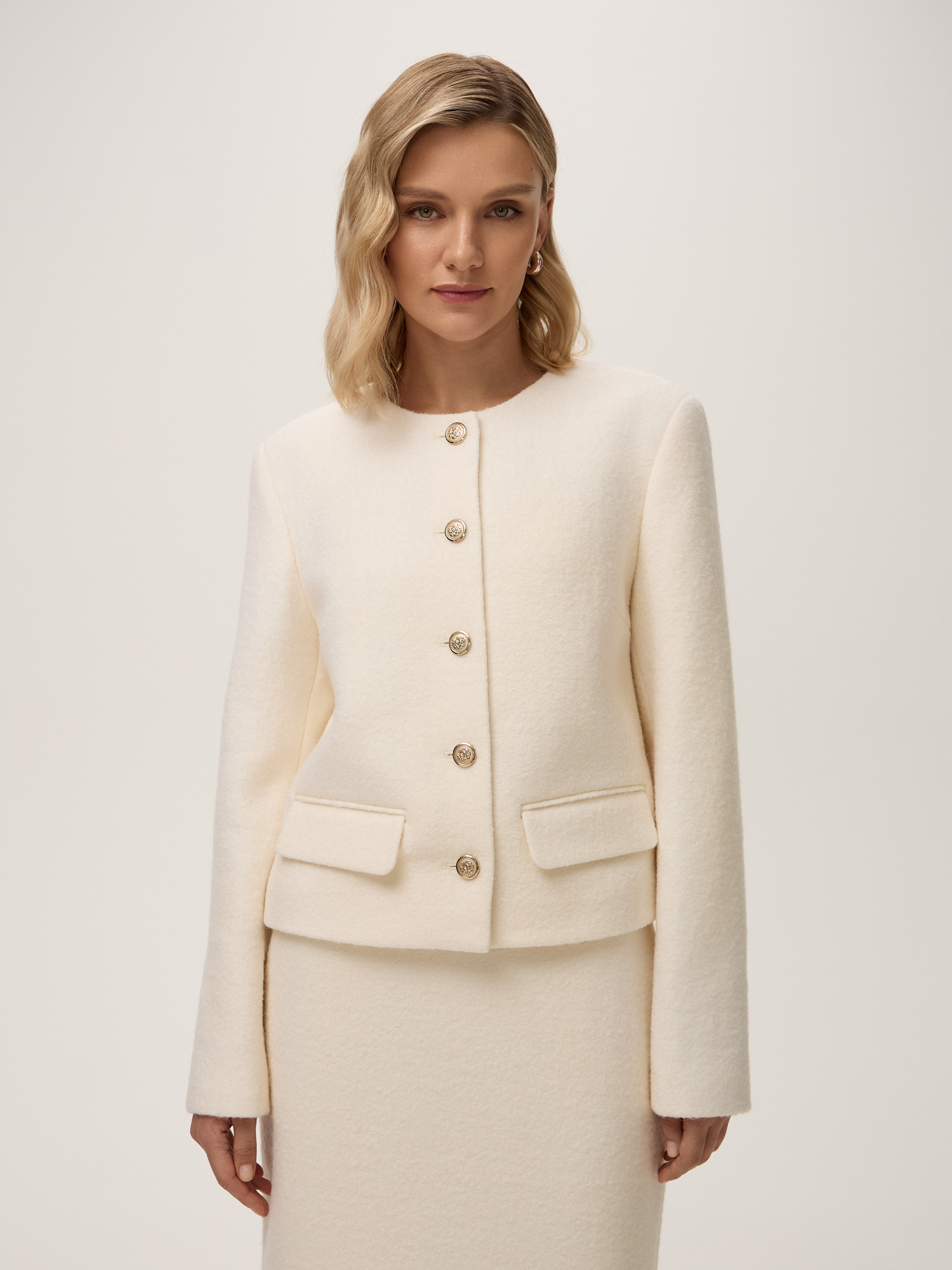 Классический жакет из вареной шерсти XL50 13999₽