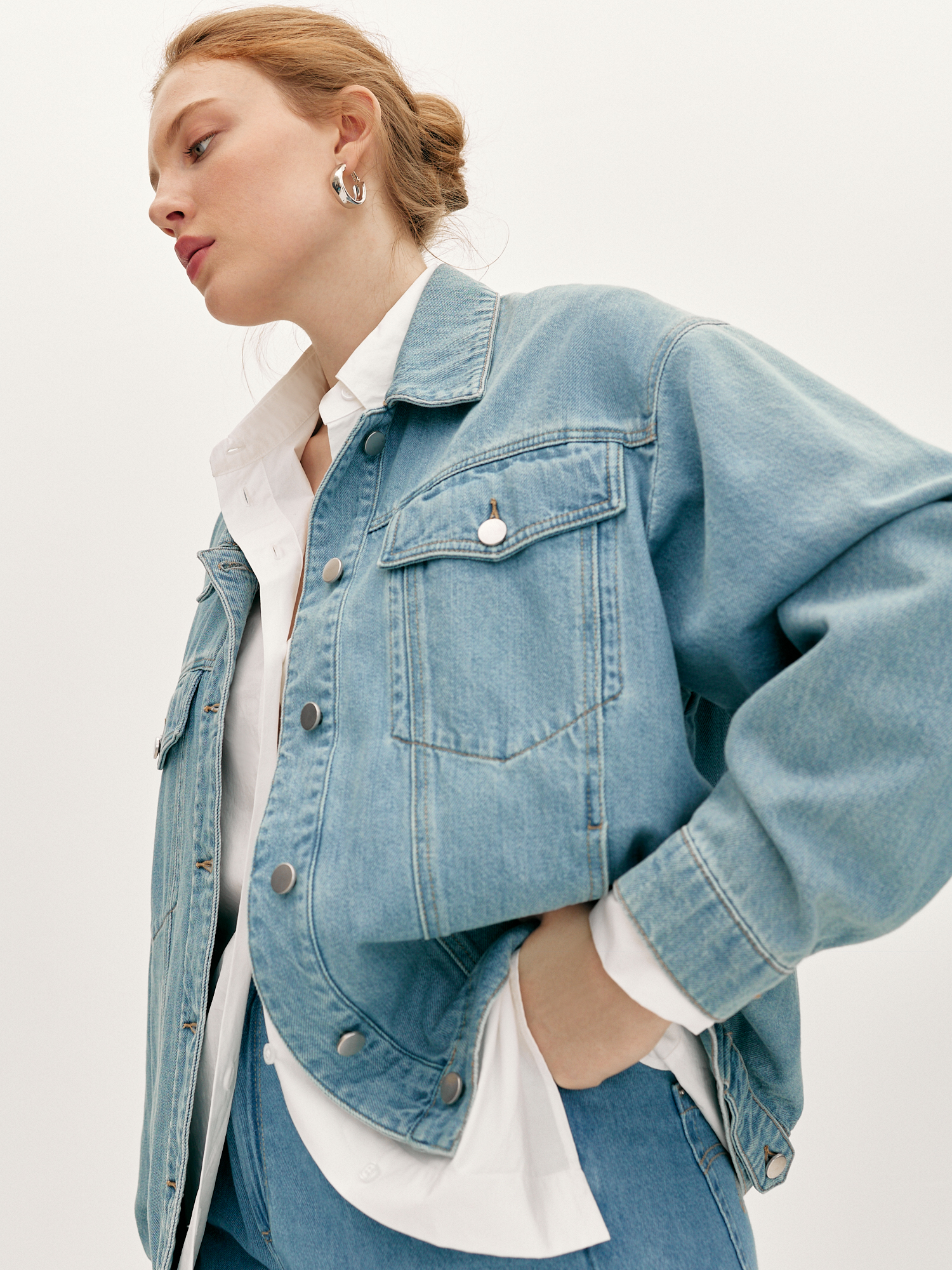 Джинсовая куртка oversize L48 5999₽