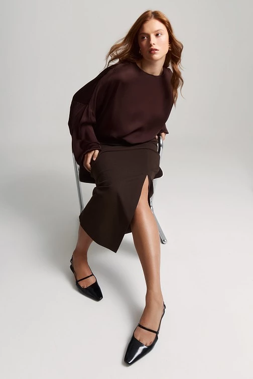 Блуза из вискозы с атласным блеском Lalis арт. BL1533