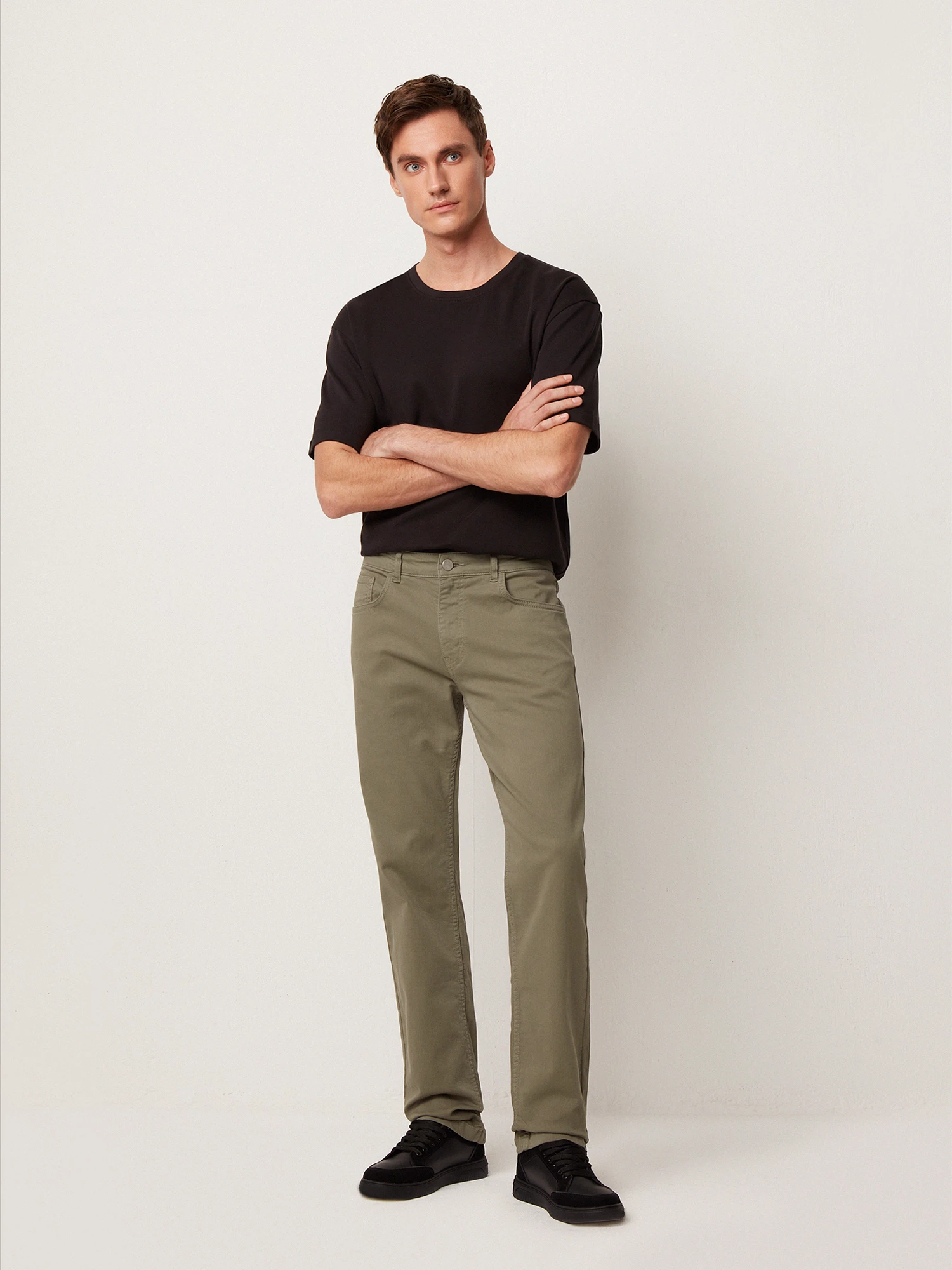 Джинсовые брюки 5 карманов из эластичного хлопка 20line арт. IDJ00285Y1