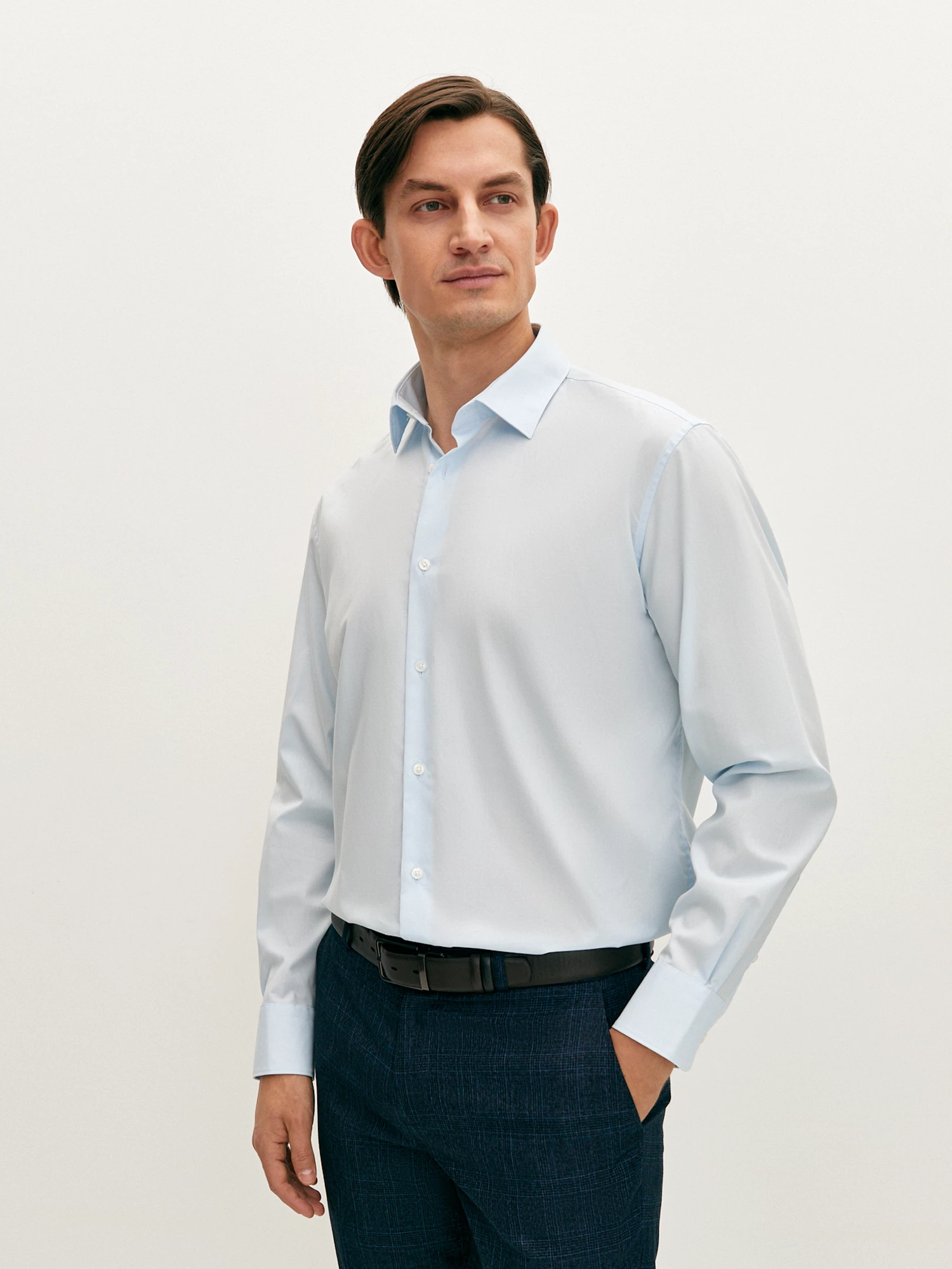 Рубашка из хлопка голубая 20line арт. ISO0027Y2