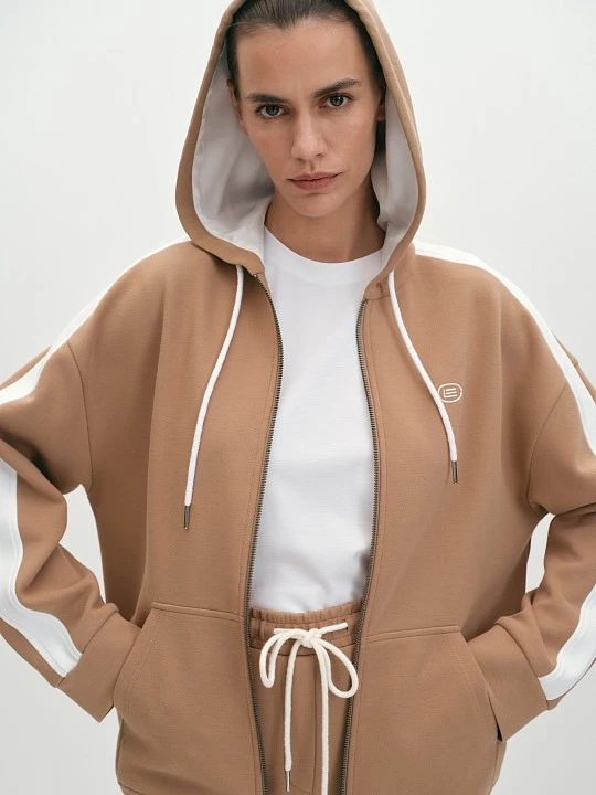 Бомбер с лампасами и вышивкой Elis арт. BM0024K