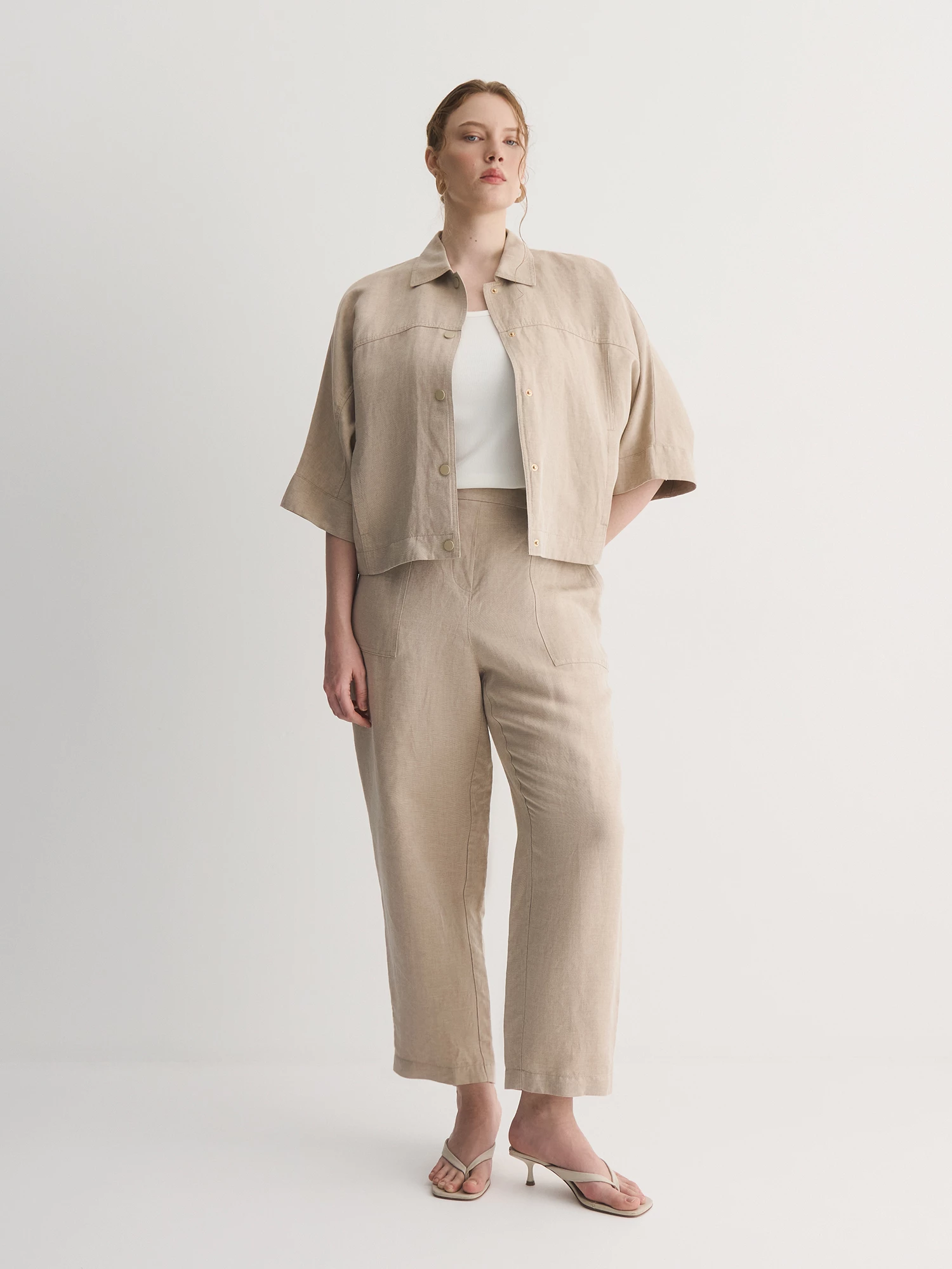 Легкая куртка изо льна и вискозы Lalis арт. KL0113