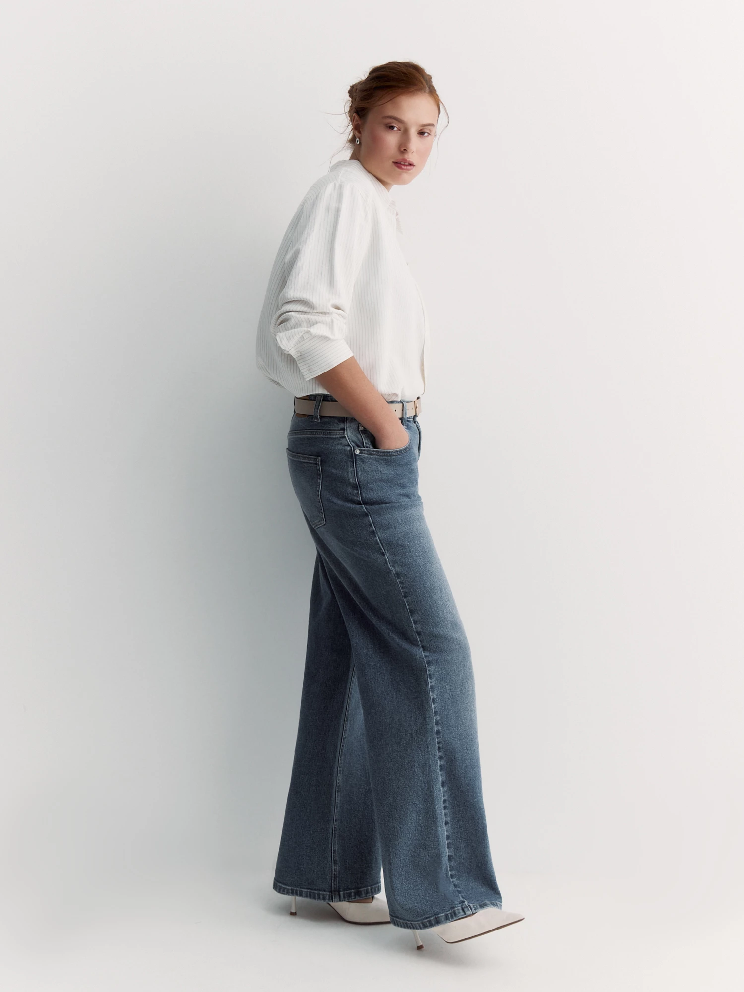 Блуза из 100% вискозы в полоску Lalis арт. BL1836