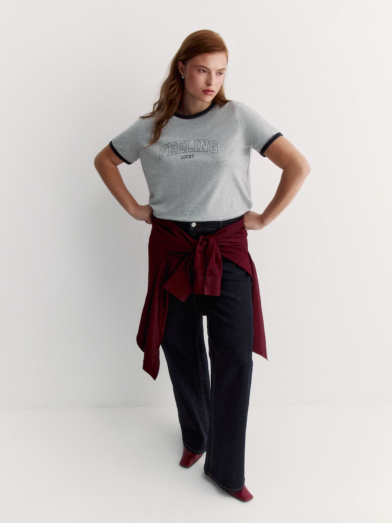 Футболка из хлопкового трикотажа с кантом Lalis арт. TS0100K5