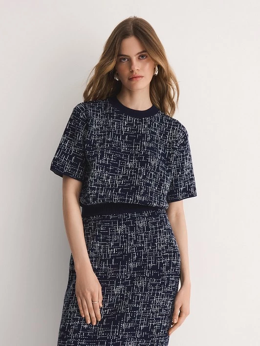 Вязаный джемпер с коротким рукавом Elis арт. JM0291V