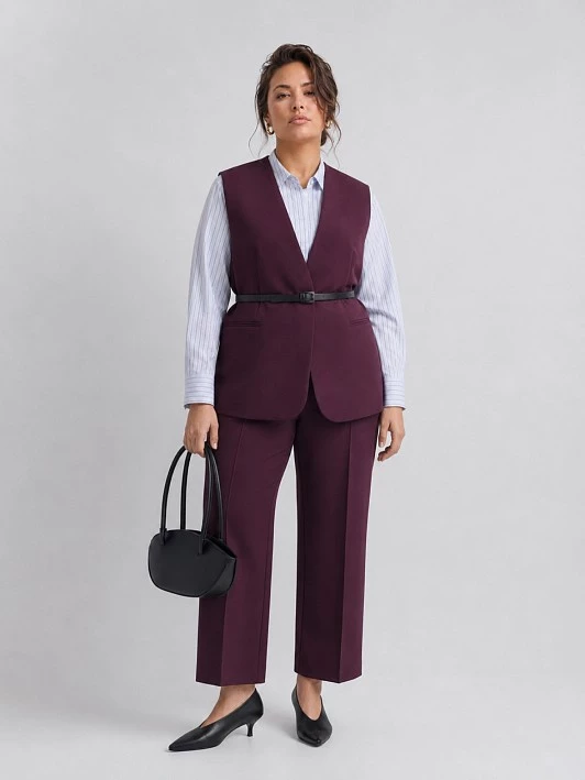 Жилет из костюмной ткани с ремнем Lalis арт. VS0078