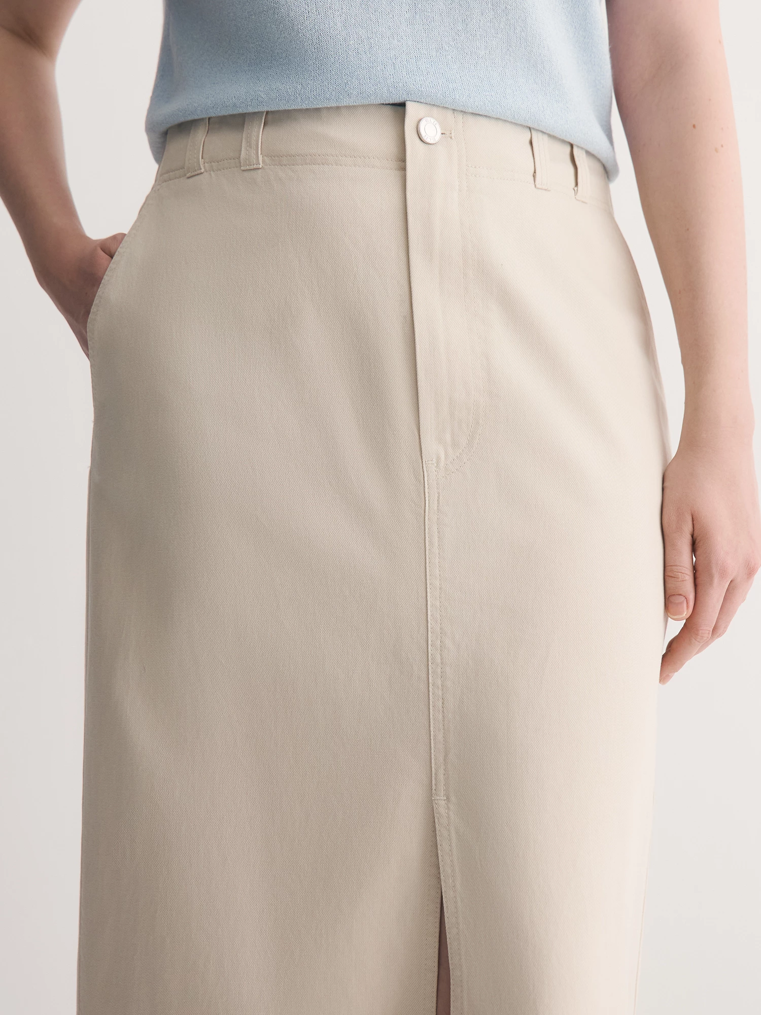 Прямая юбка из лиоцелла и хлопка Lalis арт. SK0662R