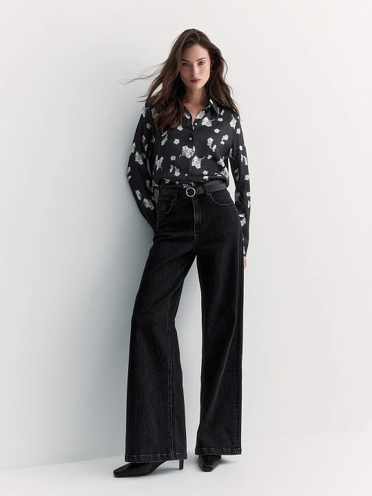 Блуза из 100% вискозы с дизайнерским принтом Elis арт. BL14955