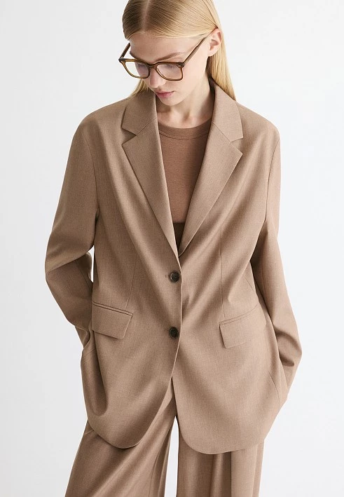 Пиджак оверсайз в оттенке кэмел Elis арт. JC016151