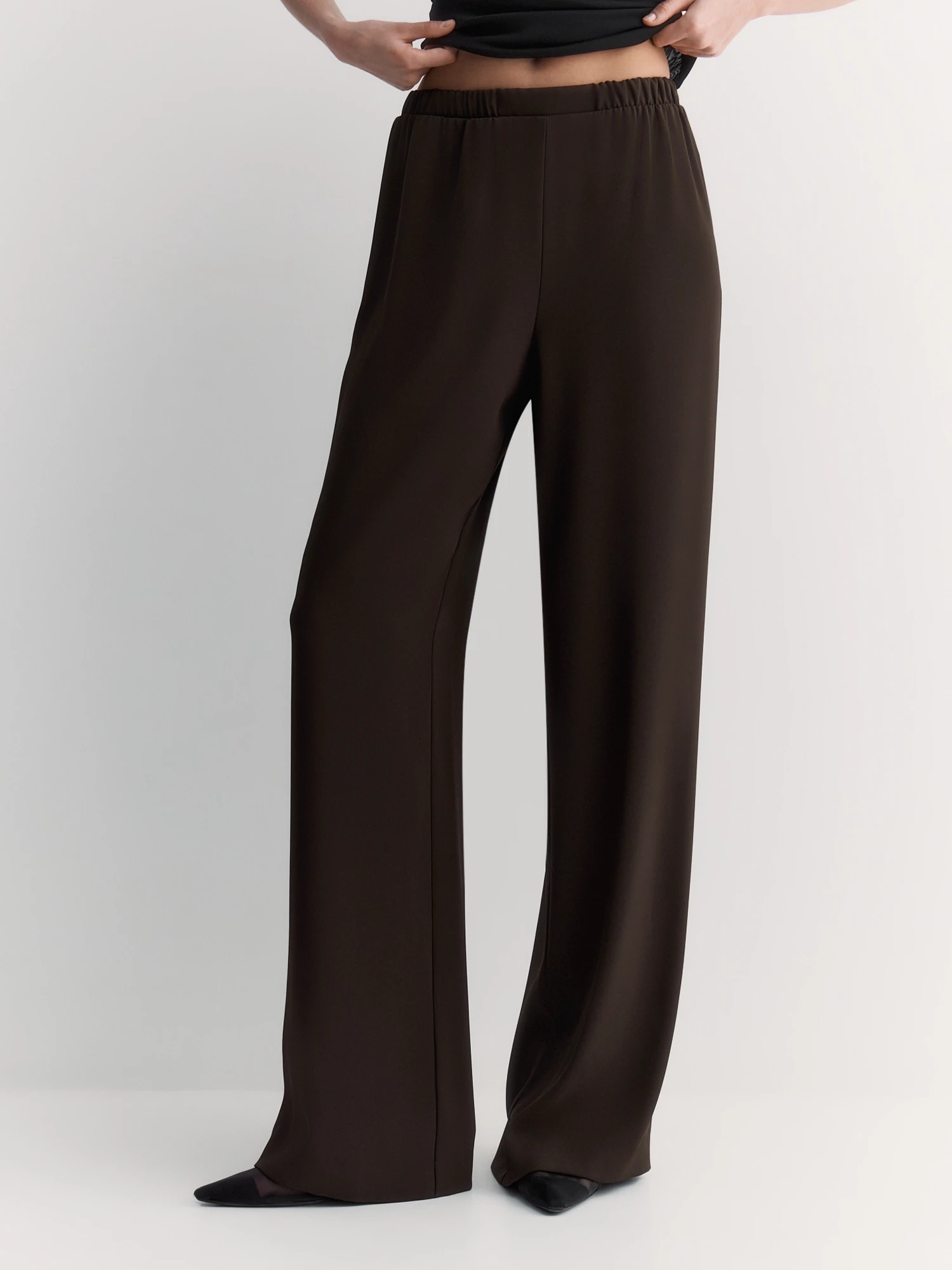 Струящиеся черные брюки Elis арт. TR0532