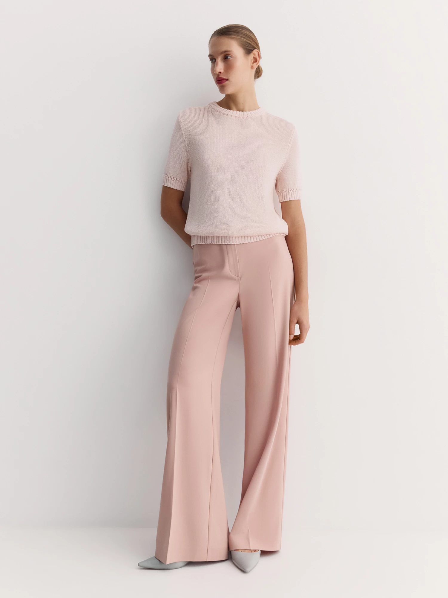 Джемпер с коротким рукавом из хлопка и вискозы Elis арт. JM0284V