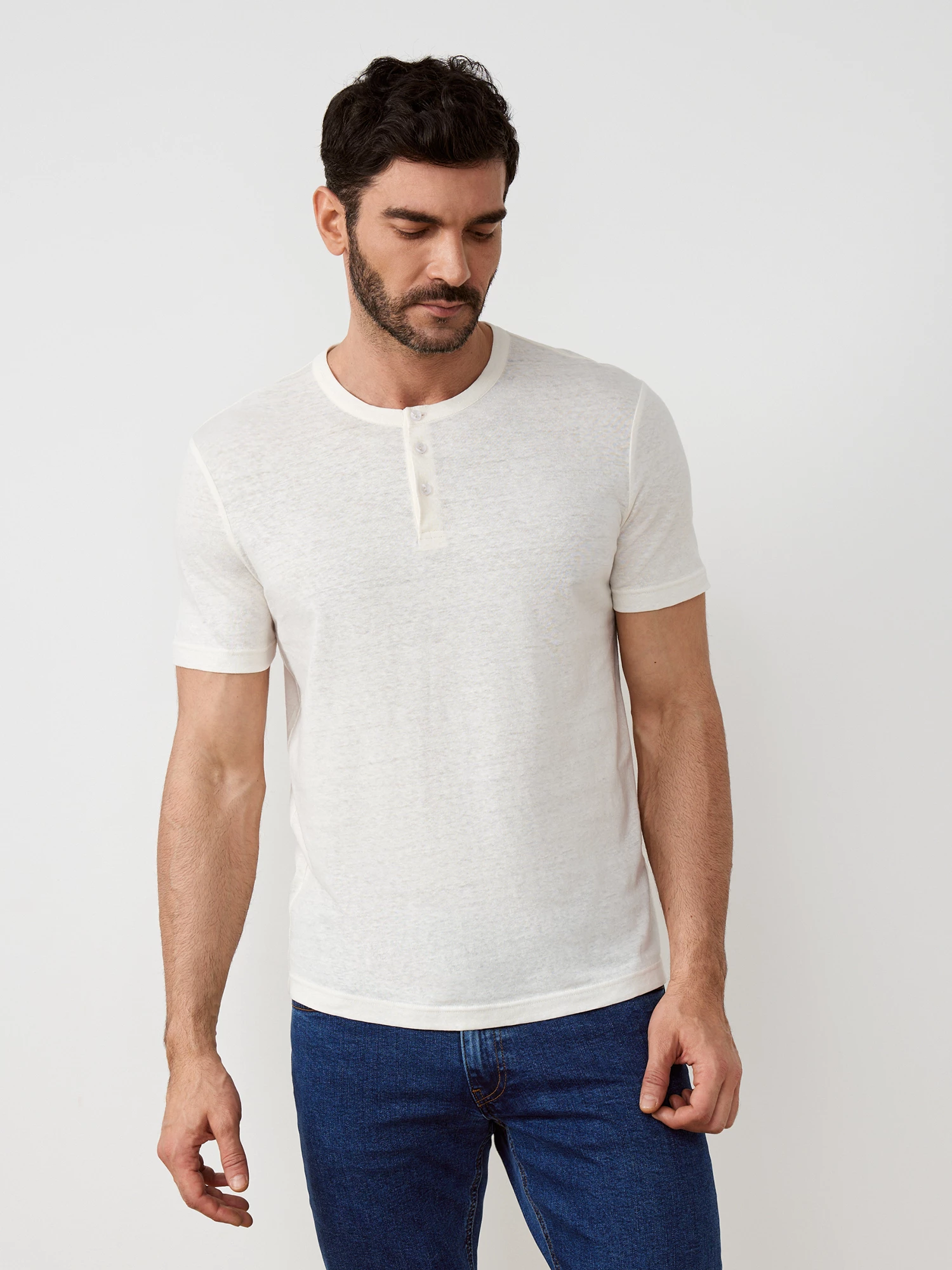 Футболка с воротником стойкой  20line арт. ITS0067K