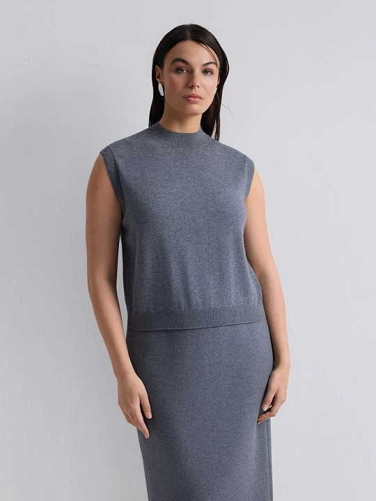 Топ из шерсти мериноса и хлопка Lalis арт. TP0182V