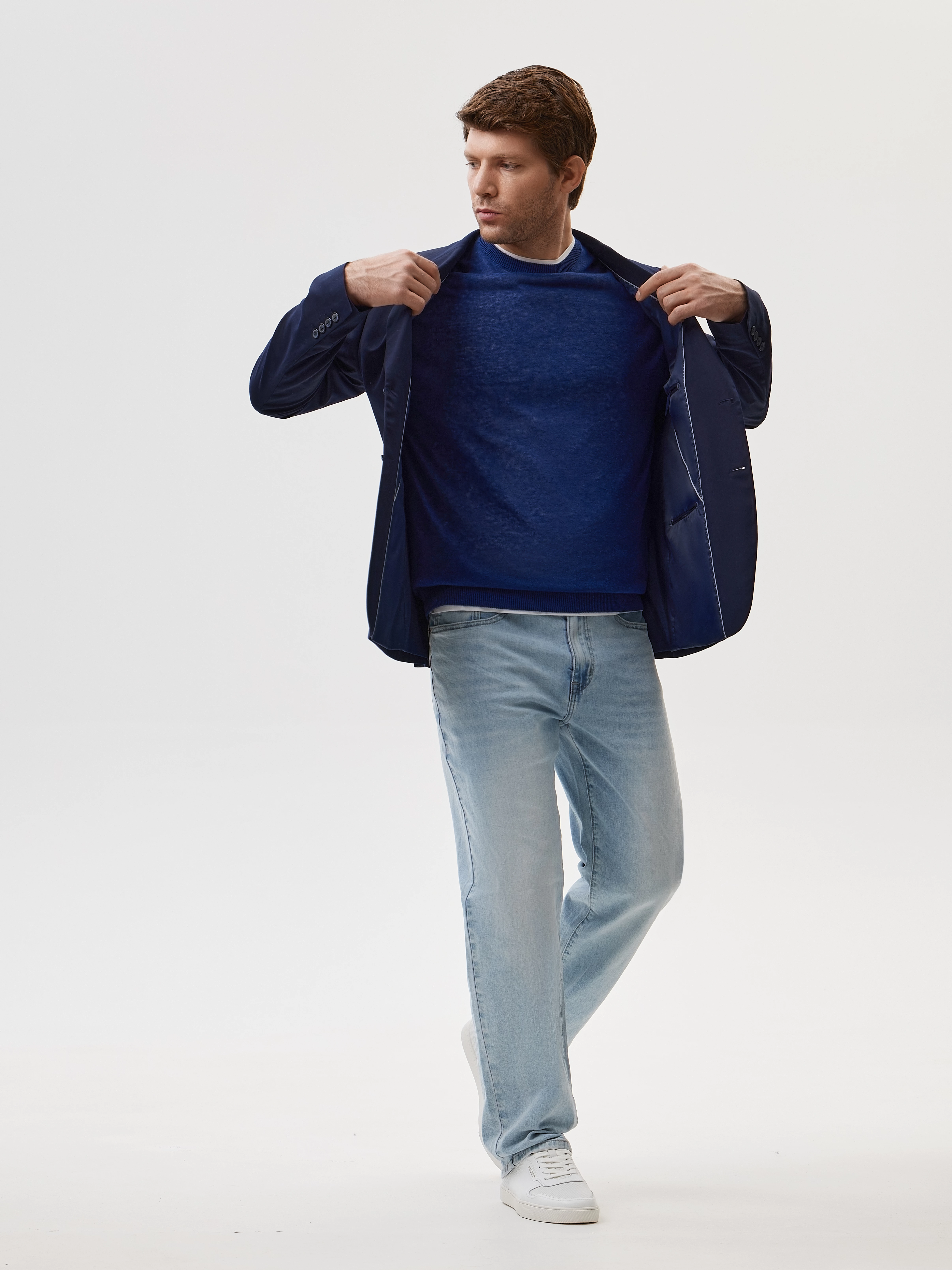 Приталенный пиджак из вискозной костюмной ткани 20line арт. IJC01085Y1N