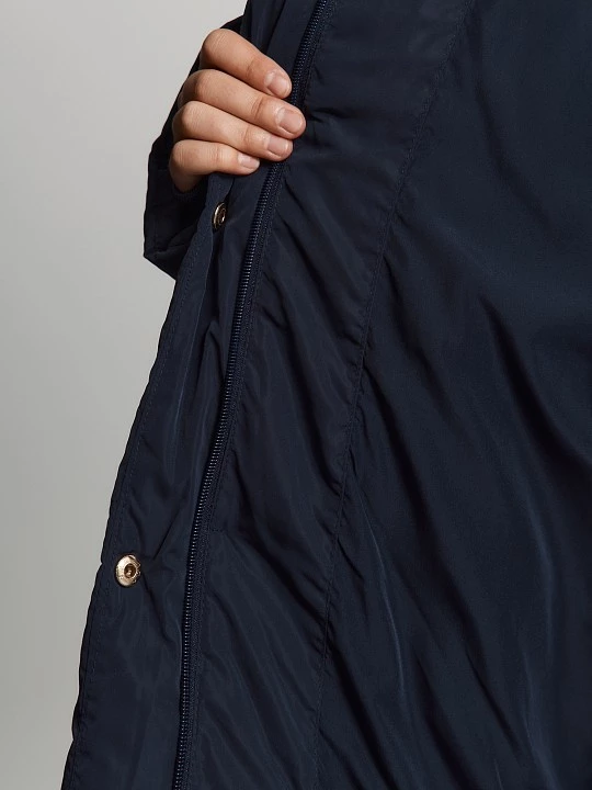 Утепленный пуховик с капюшоном на молнии и кнопках Lalis арт. PH00651BY1