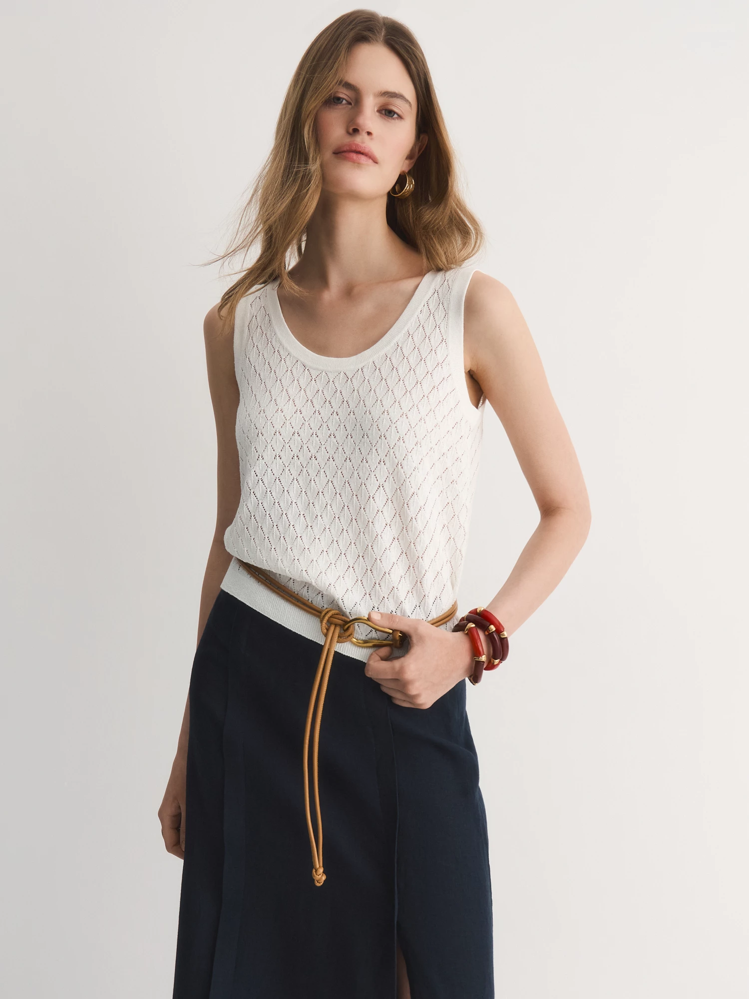 Ажурный вязаный топ Elis арт. TP0133V