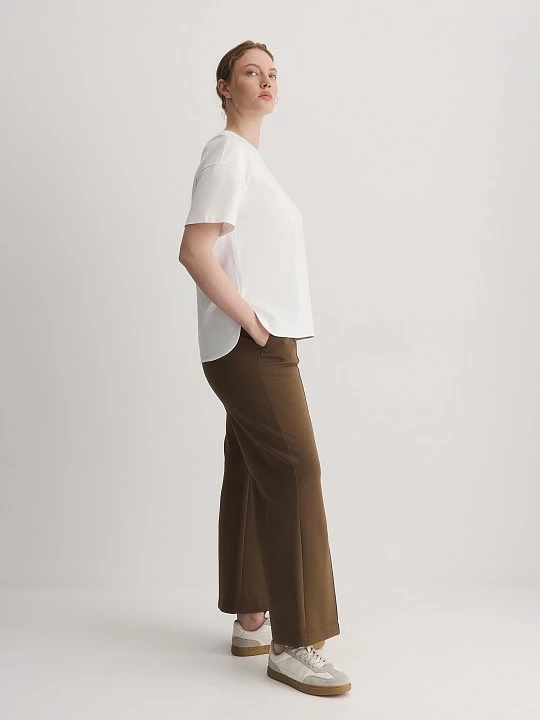 Футболка из мерсеризованного хлопка с вышивкой Lalis арт. TS0113K