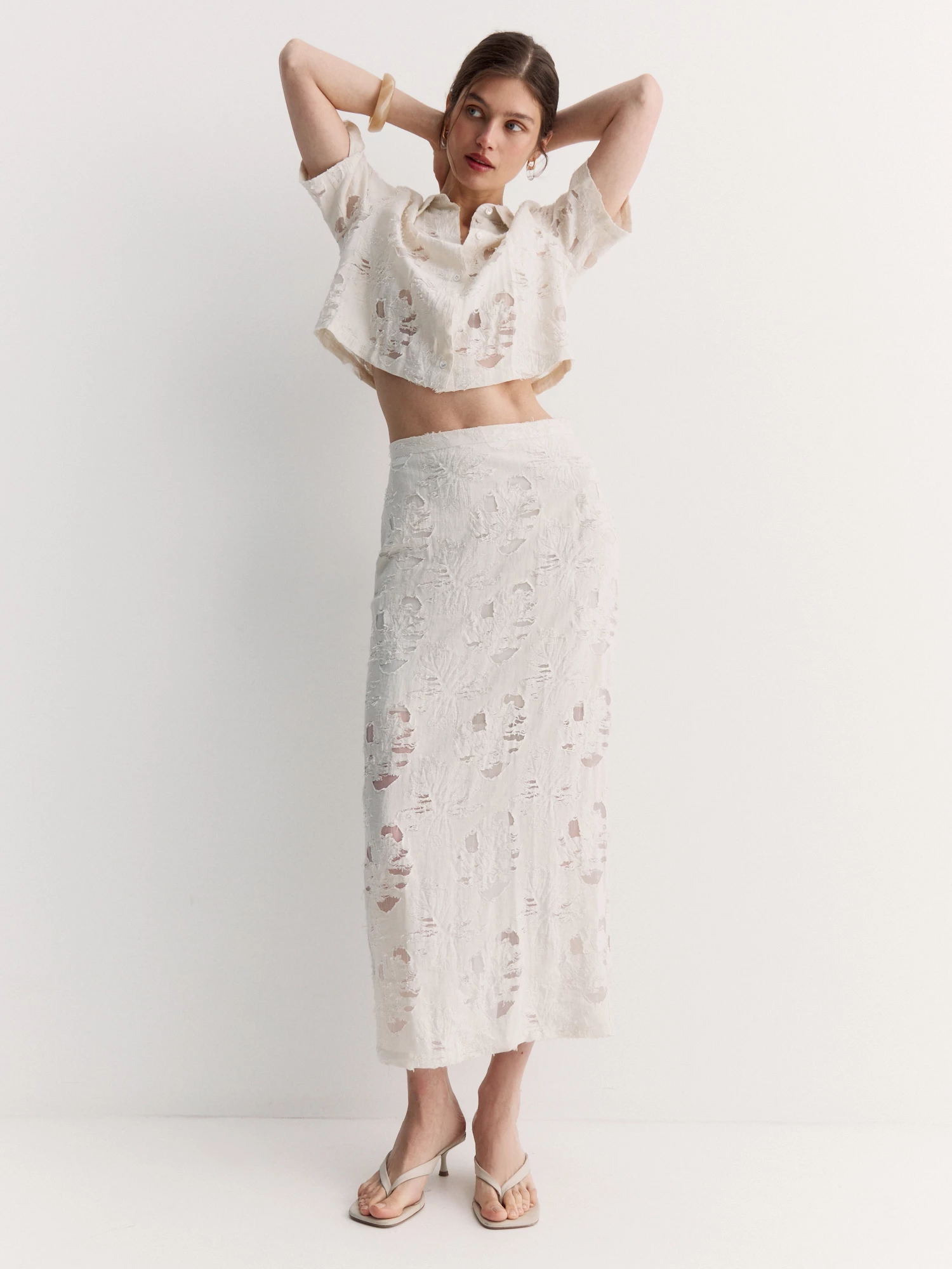 Юбка-карандаш с прозрачными фрагментами Elis арт. SK0636