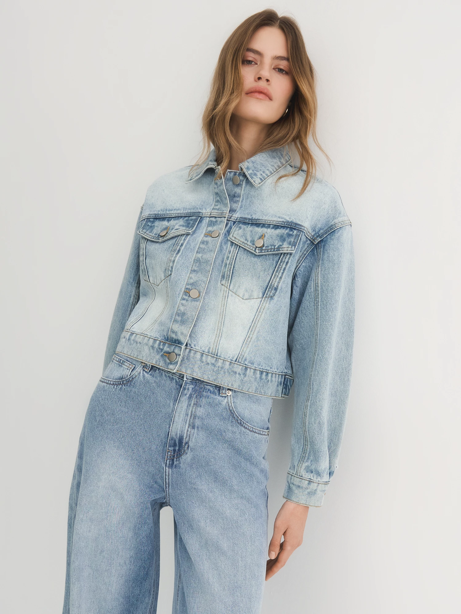 Куртка-джинсовка из голубого денима Elis арт. KL0024Y1