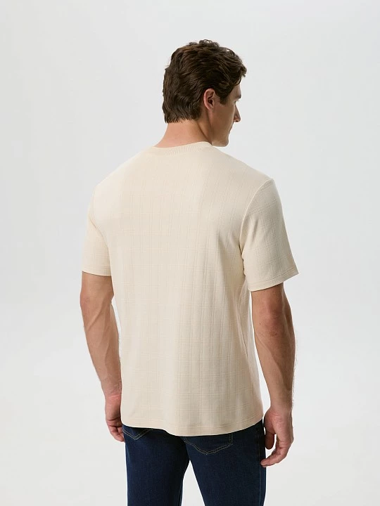 Футболка из фактурного хлопка турецкого производства 20line арт. ITS0123K