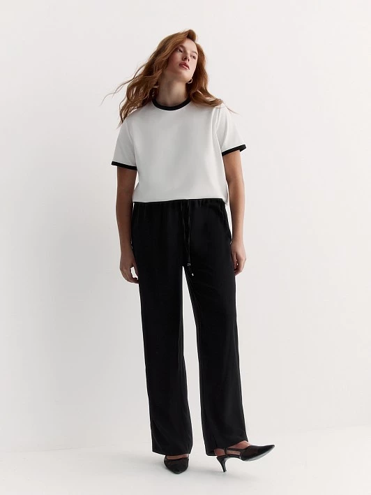 Брюки свободного кроя на резинке и шнуре Lalis арт. TR05265