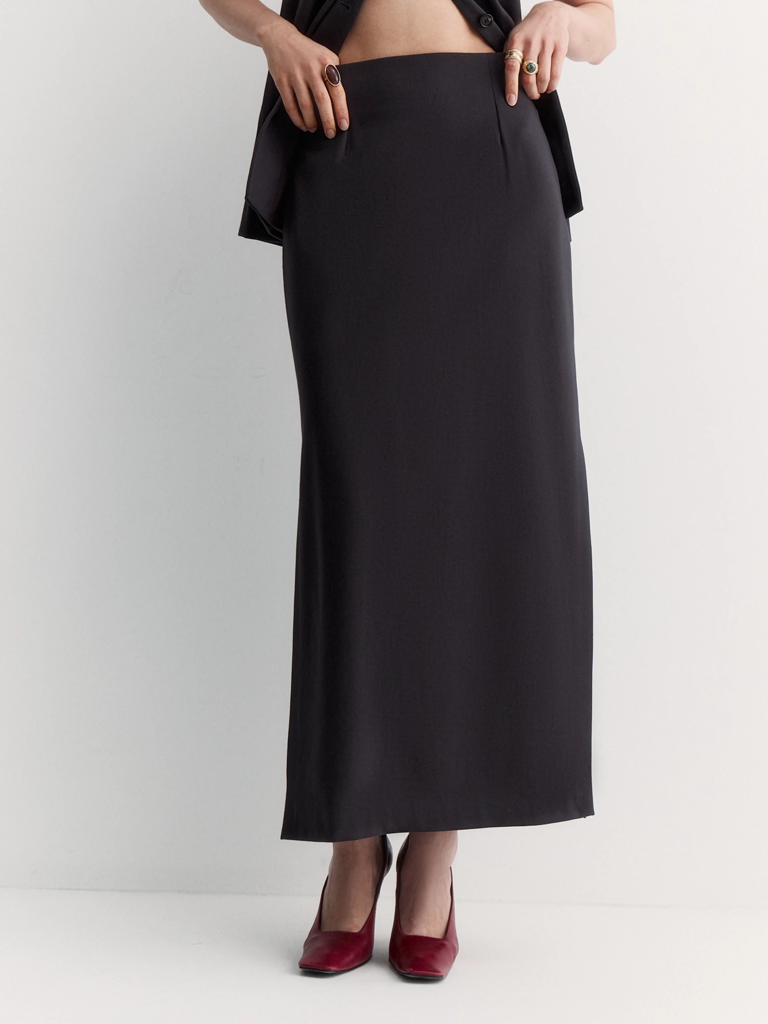 Прямая юбка с разрезами  Elis арт. SK0617K