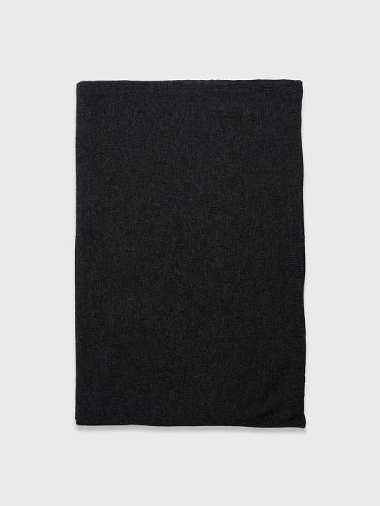 Вязаный шарф с шерстью и кашемиром оттенка графит Elis арт. SC0018V