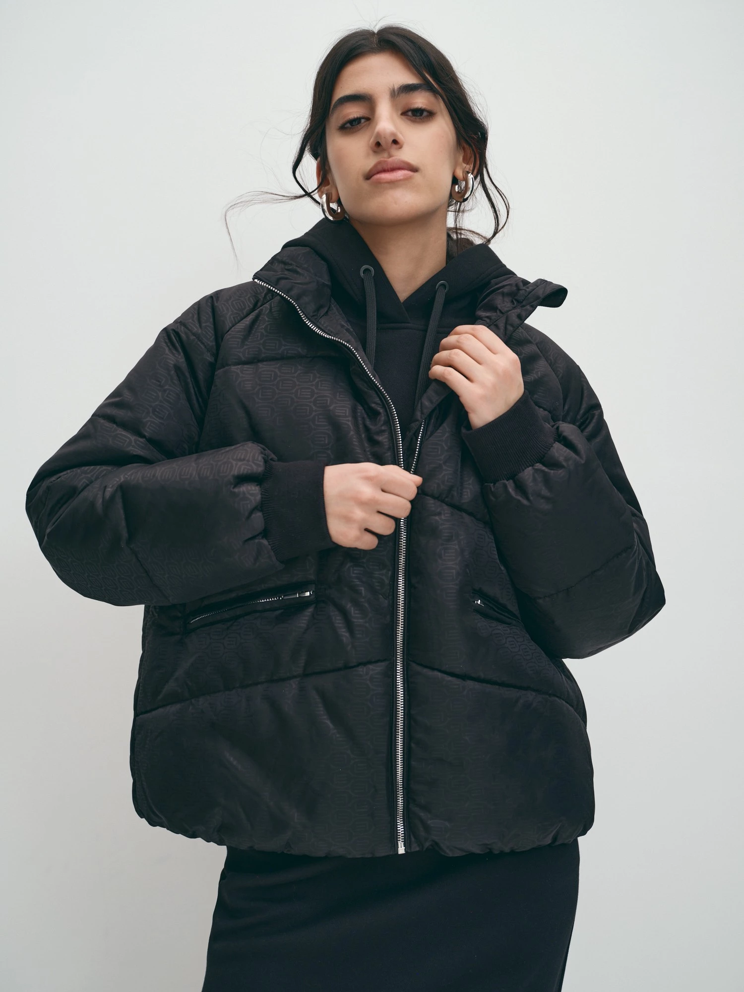 Теплый пуховик с  капюшоном на молнии Elis арт. PH0062Y1