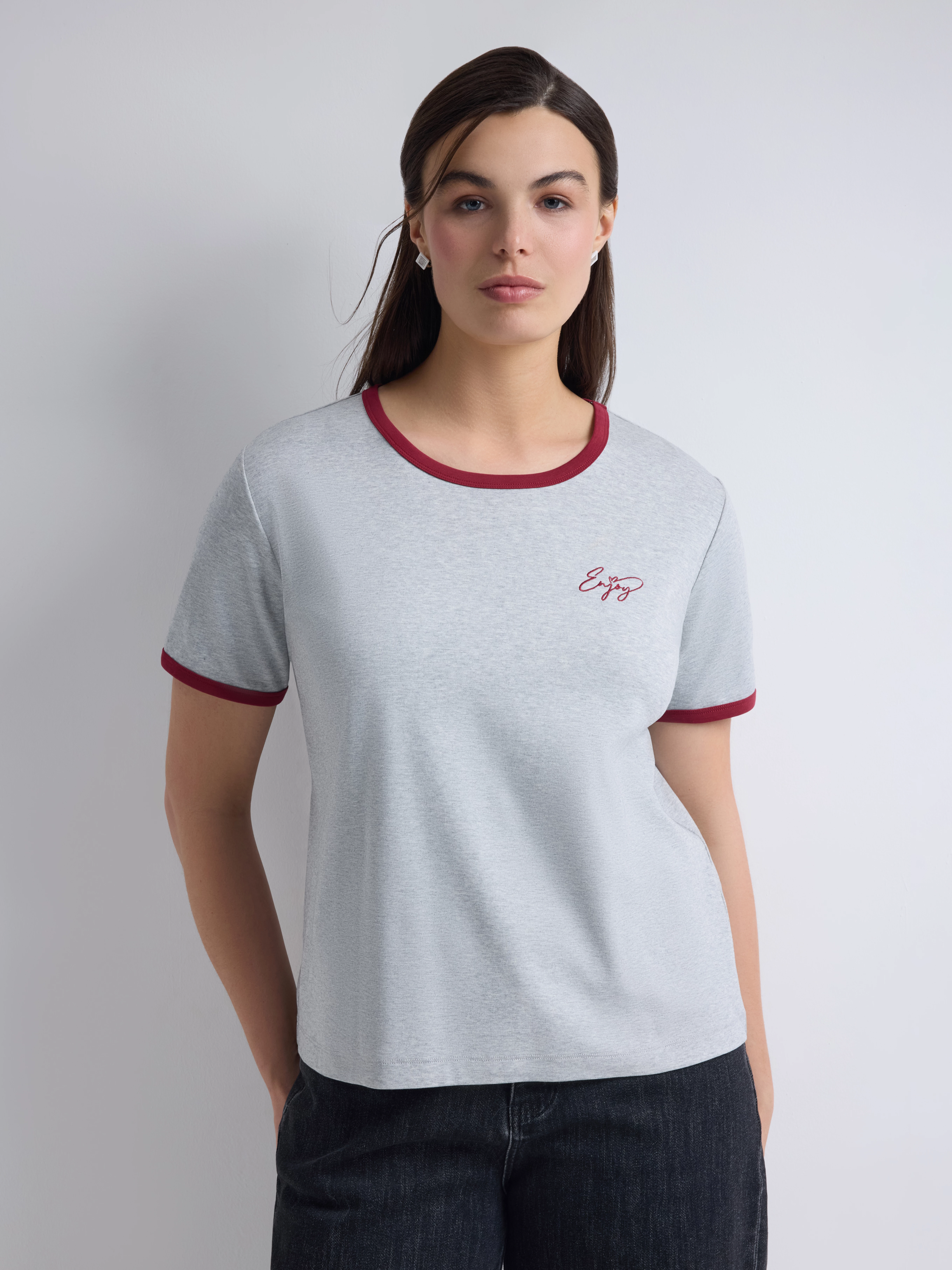 Футболка из 100% хлопка с кантом Lalis арт. TS0225KY1