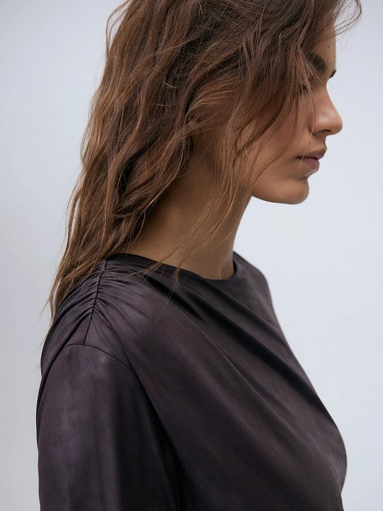 Платье с асимметричными драпировками Elis арт. DR0816K