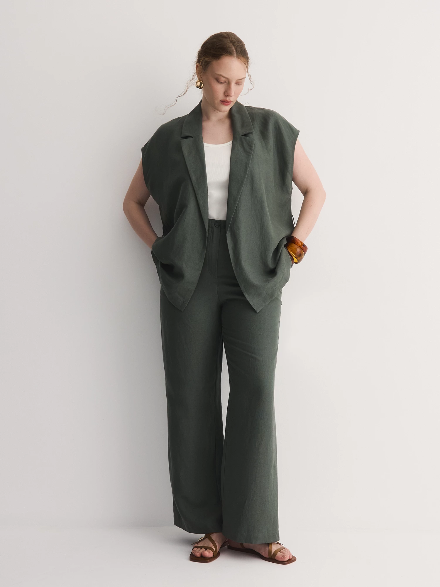 Брюки из лиоцелла и льна Lalis арт. TR0791P