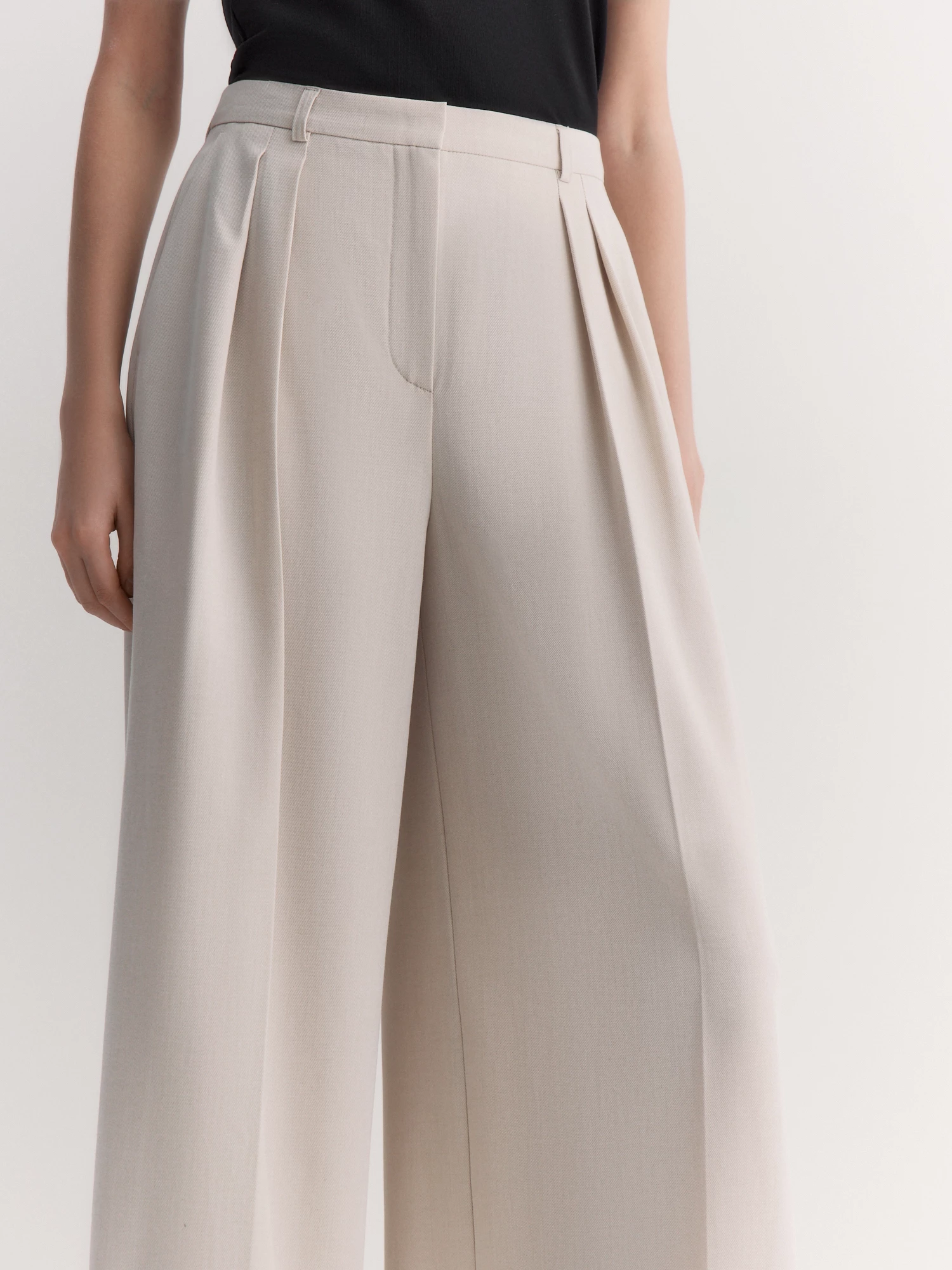 Брюки палаццо из вискозной костюмной ткани Elis арт. TR03721