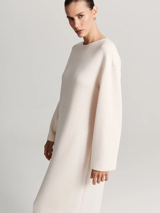 Прямое трикотажное платье с ремнем Elis арт. DR0966K