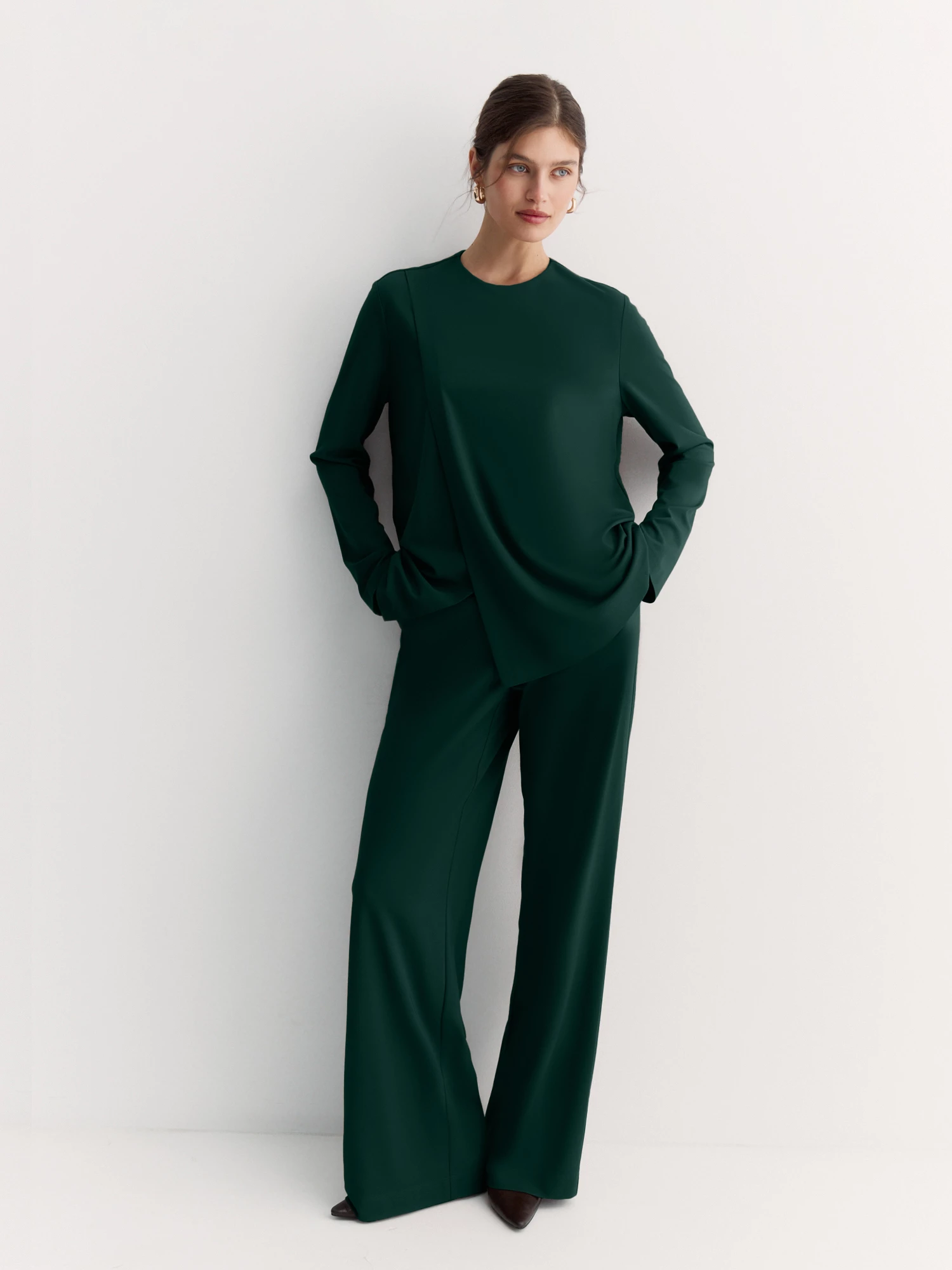 Трикотажные брюки палаццо Elis арт. TR0673K