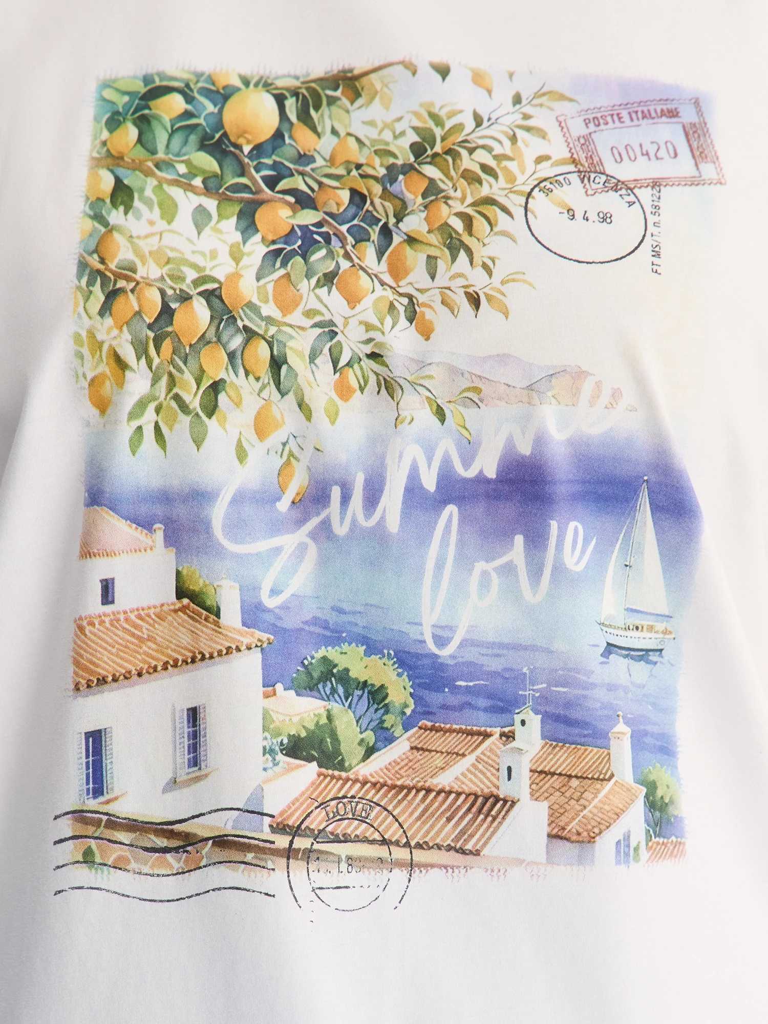 Футболка из хлопкового трикотажа с принтом Lalis арт. TS0125K6