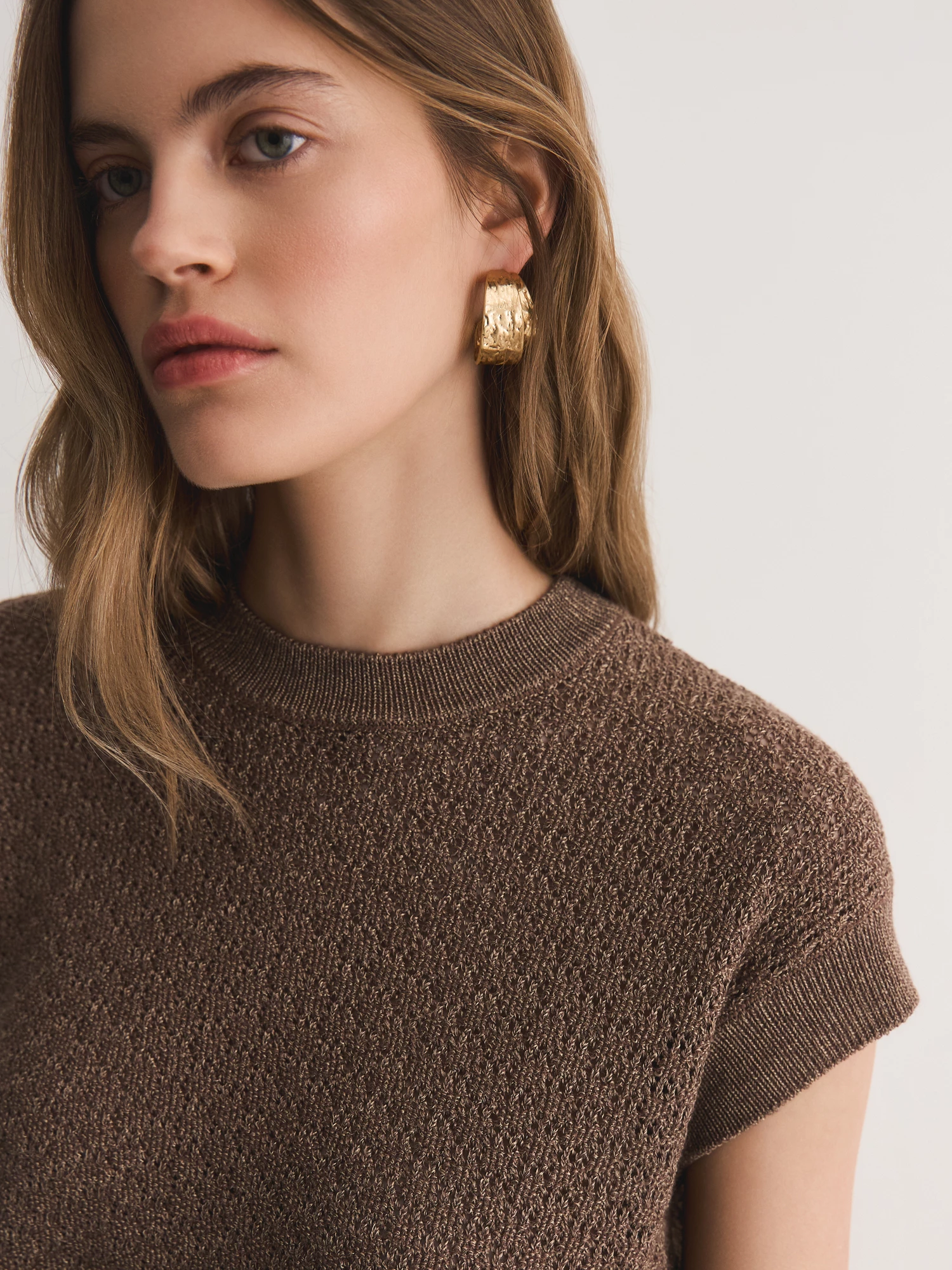 Ажурный джемпер из вискозной пряжи Elis арт. JM0332V