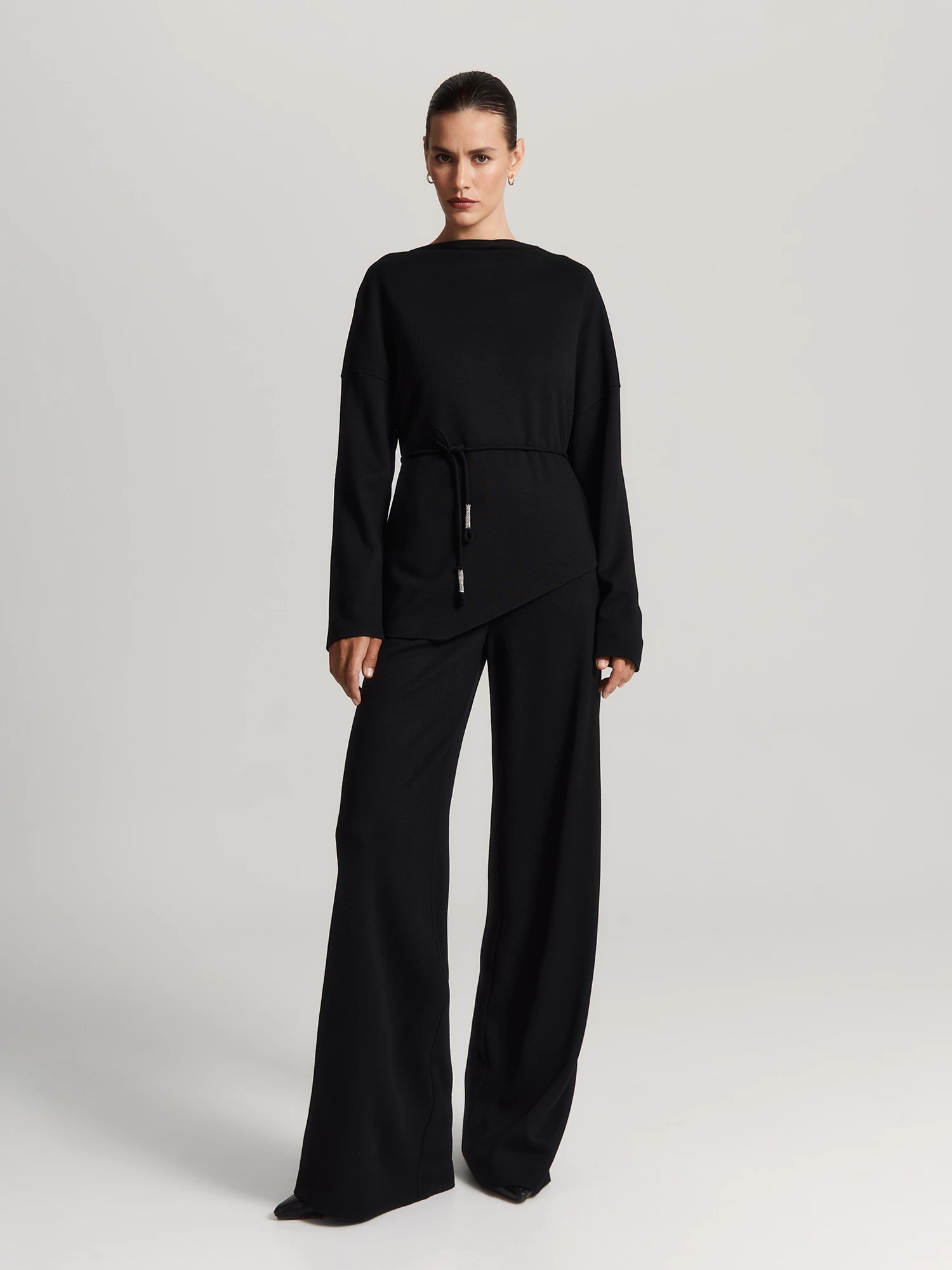 Широкие трикотажные брюки Elis арт. TR0656K