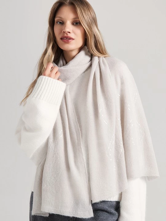 Вязаный палантин с шерстью альпаки Elis арт. PN0195V