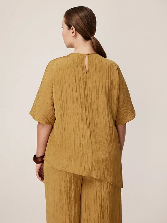 Струящиеся брюки цвета охры Lalis арт. TR0556