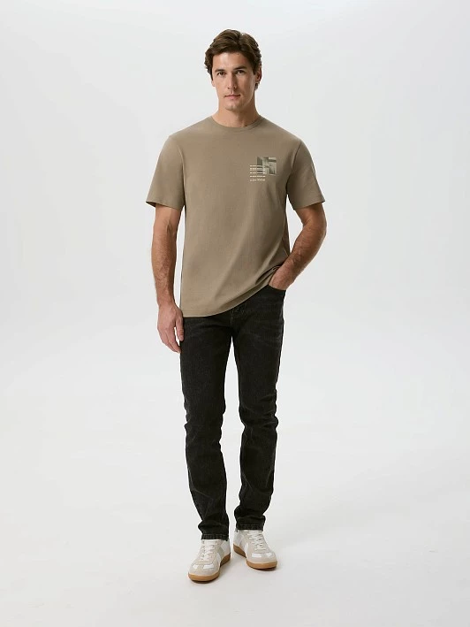 Футболка из 100% хлопка с брендированным принтом 20line арт. ITS0119K