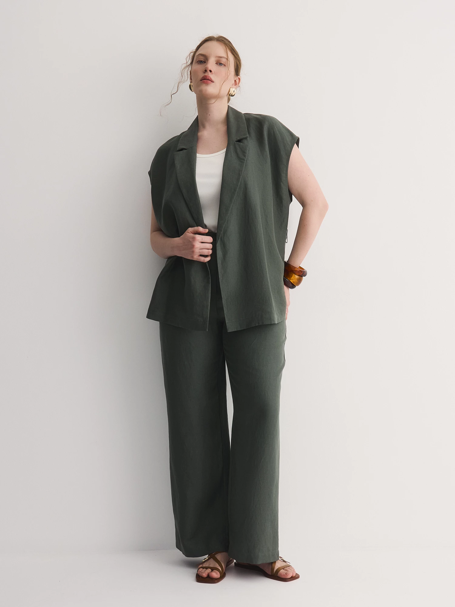 Жилет из лиоцелла и льна Lalis арт. VS00415P