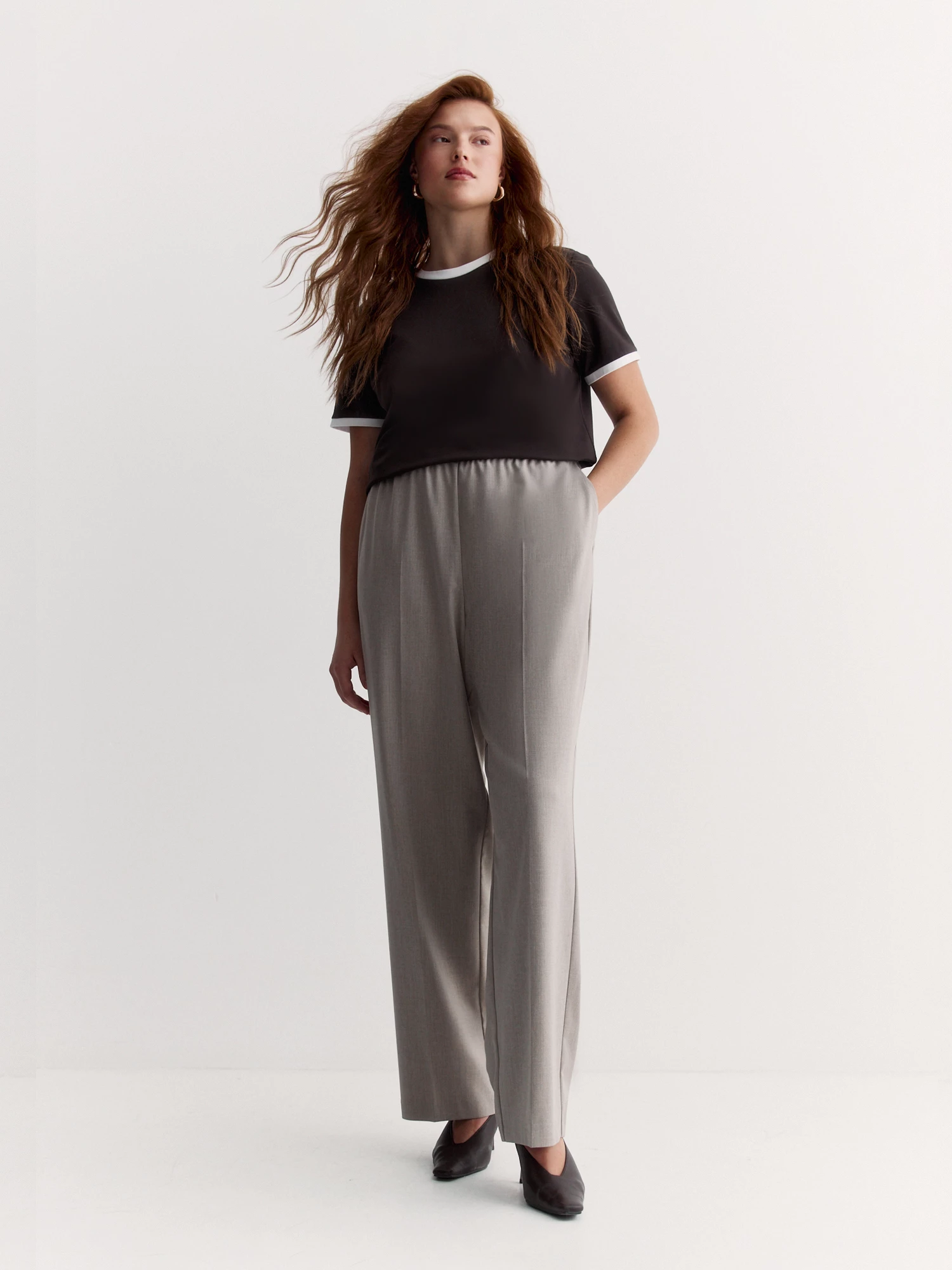 Брюки на резинке из вискозной ткани Lalis арт. TR0680