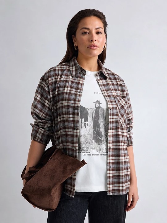 Футболка с фотопринтом из хлопкового трикотажа Lalis арт. TS0231K