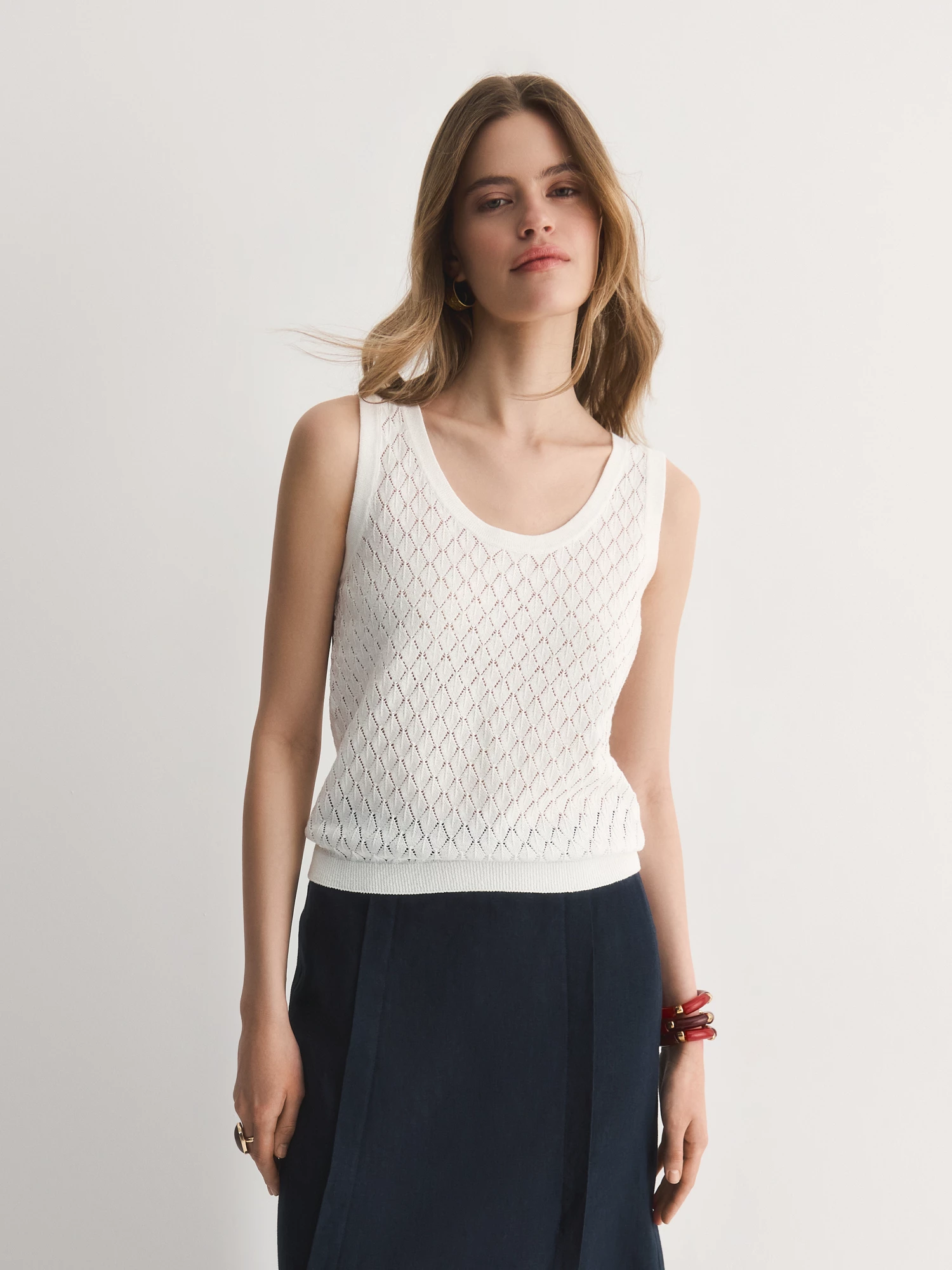 Ажурный вязаный топ Elis арт. TP0133V