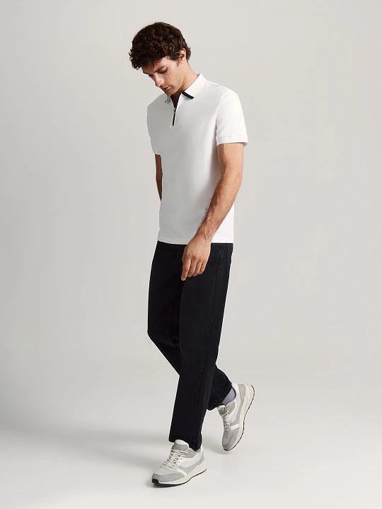 Поло на молнии из хлопкового трикотажа 20line арт. IPO0071K5