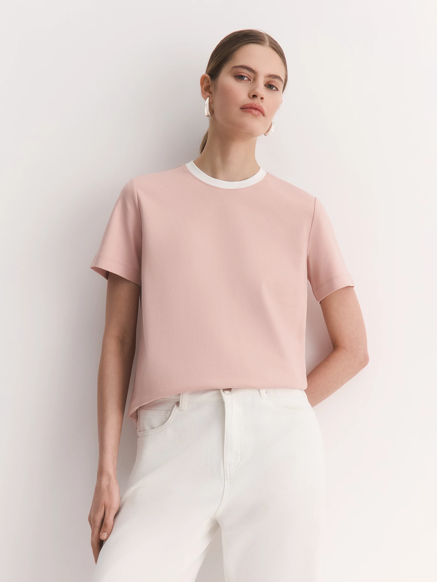 Футболка из мерсеризованного хлопка с кантом Elis арт. TS0045K5P