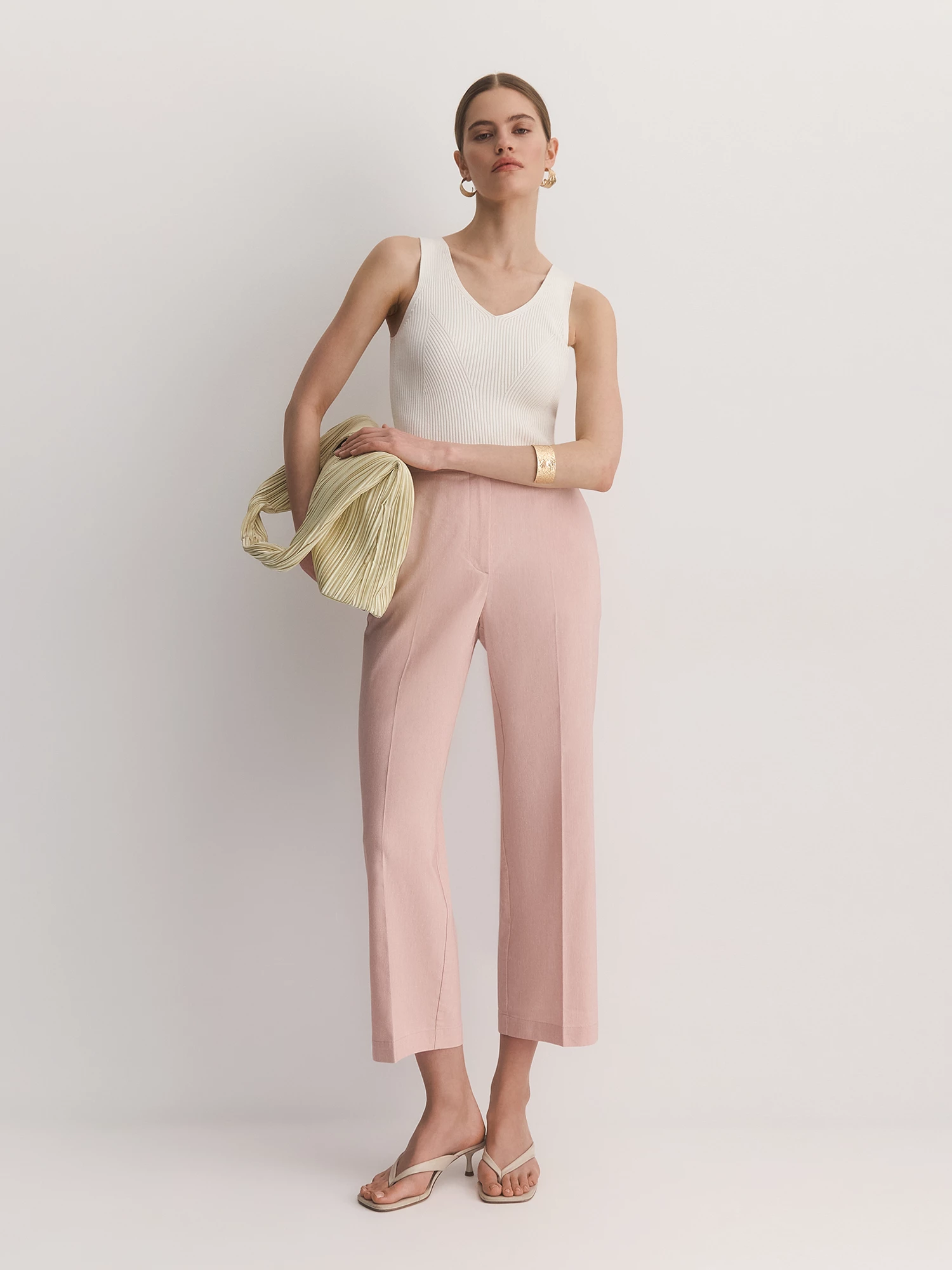 Прямые брюки из смесовой ткани Elis арт. TR07455P