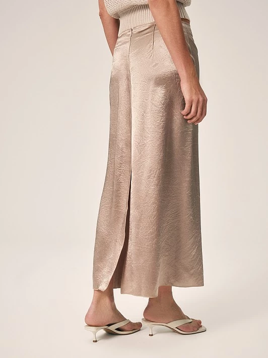 Юбка из ткани с атласным блеском и эффектом крэш Elis арт. SK0523